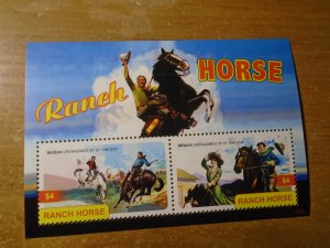 St Vincent Grenadines Bequia  MNH  Horses