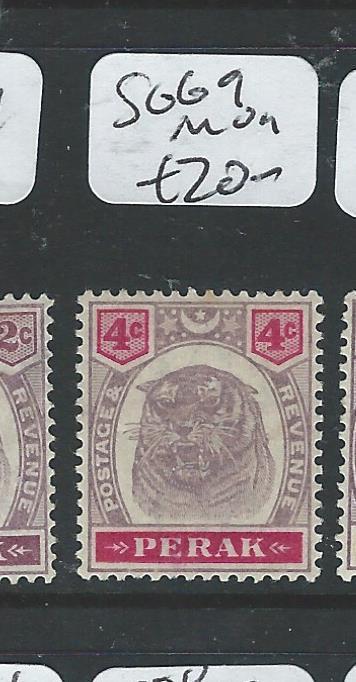 MALAYA PERAK (PP1105B) TIGER 4C  SG 69  MOG