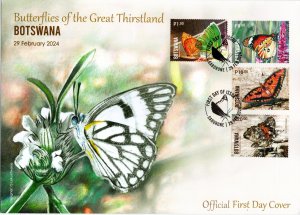 Botswana - 2024 Butterflies FDC