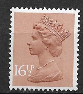 1976 Great Britain Machins #MH95 Queen Elizabeth 16½p MNH