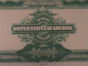 ​UNITED STATES-1899 CAT.#339- 24 KARAT GOLD REPLICA $2 -VF WITH CERTIFICATE