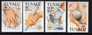 Tuvalu Scott 612-5, Sports, SPECIMEN OVRPT set of 4 (1287), Free Shipping