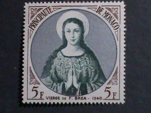 ​MONACO -1955 SC# 350  THE VIRGIN BY FRANCOIS BREA MINT  VERY FINE