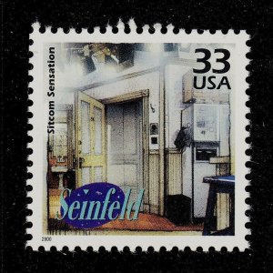 2000 Seinfeld Single 33c Postage Stamp, Sc# 3191c, MNH, OG