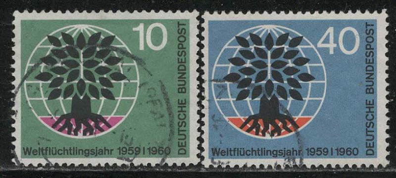 Germany Bund Scott # 807 - 808, used