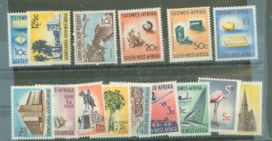 South West Africa #266-280  Single (Complete Set)