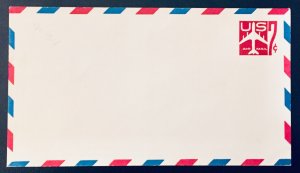 United States #UC34 7¢ Silhouette of Jet Airliner. Airmail. #6 envelope. Mint