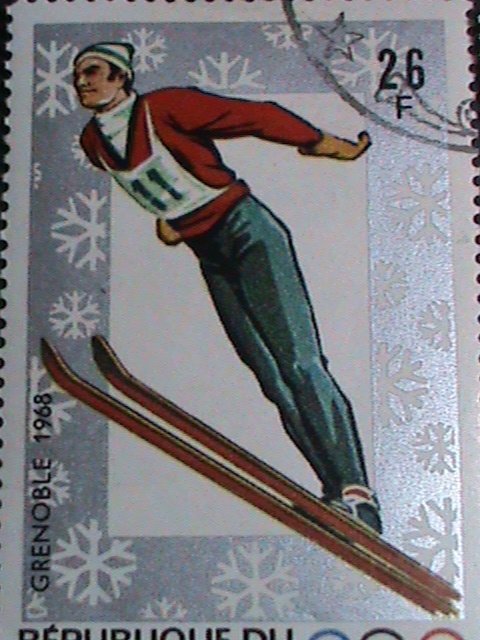 BURUNDI STAMP-1968-SC#226-32 10TH WINTER OLYMPIC GAMES-FRANCE  CTO STAMP SET VF