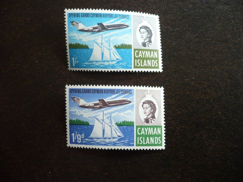 Stamps - Cayman Islands - Scott# 191, 192 - Mint Never Hinged Set of 2 Stamps