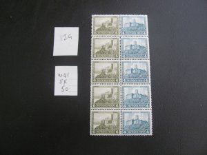 GERMANY 1932 MNH  MI. W41 5X BOOKLET PANE  50 EUROS (129) SEE MY STORE