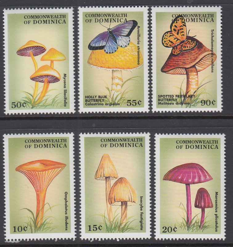 Dominica 2044-2049 Mushrooms MNH VF