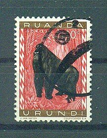 Ruanda - Urundi sc# 137 used cat value $.25