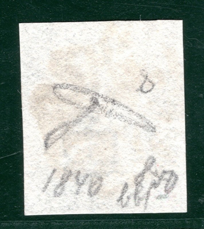 GB PENNY BLACK QV 1840 Stamp SG.2 1d Plate 8 (EL) *STATE 1* Cat £525- SBR12