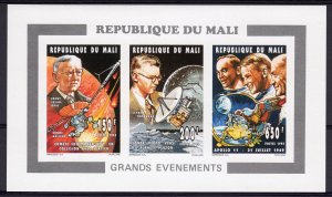 Mali 1995 Sonde Galileo/Apollo 11/ Pluto Collective Souvenir Sheet Imperf.MNH