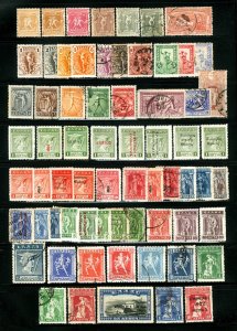 Greece #117 / #N113 1896-1922 Assorted Olympic Scenes, Overprints MH& U 67 Items