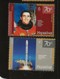 UKRAINE Sc 678-9 NH issue of 2007 - SPACE