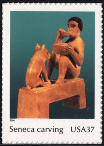 SC#3873i 37¢ Art of the American Indian: Seneca Carving (2004) SA