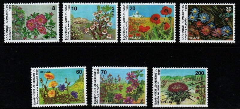 GREECE SG1830/6 1989 WILD FLOWERS MNH