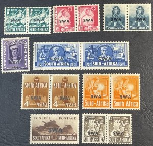 SOUTH WEST AFRICA # 135-143--MINT/HINGED---COMPLETE SET---1941-43