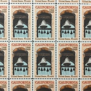 1373     California Settlement  MNH 6c sheet of 50    FV $3.00    Issued in 1969 