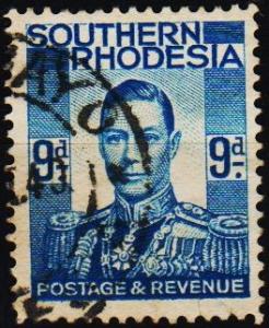 Southern Rhodesia. 1937  9d S.G.46 Fine Used