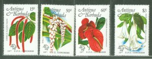 Antigua #755-758 Mint (NH) Single (Complete Set) (Flowers)