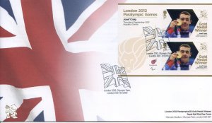 GB London 2012 Paralympics Josef Craig Gold First Day Cover Unaddressed