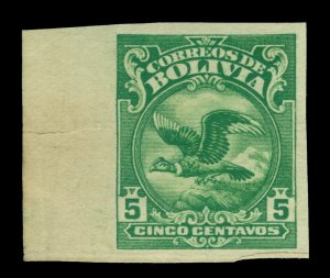 BOLIVIA 1928 Condor 5c gn Perkins Bacon PROOF on adopted design & Colour Sc# 189