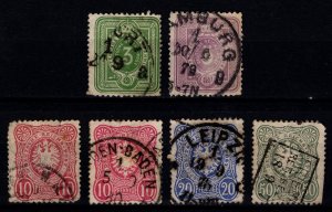 Germany 1875 Empire Definitives Pfennige with final ‘E’ Part Set [Used]