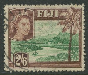 STAMP STATION PERTH Fiji #159 QEII Definitive Issue Used 1954 CV$0.75