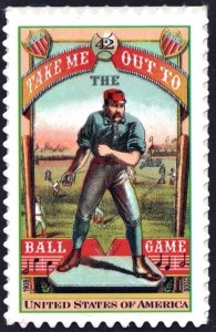 SC#4341 42¢ Take me out to the Ball Game Single (2008) SA