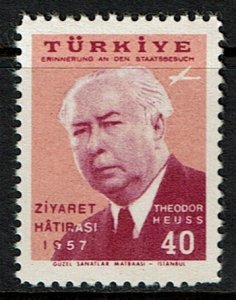 Turkey Scott C29 MNH (1957) German President Heuss