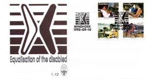 Namibia - 1992 The Disabled FDC SG 602-605