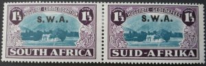 South West Africa 1939 Landing One and a Halfpence pair SG 113 mint