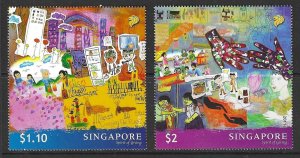 SINGAPORE SG1960/1 2011 SPIRIT  OF GIVING  MNH