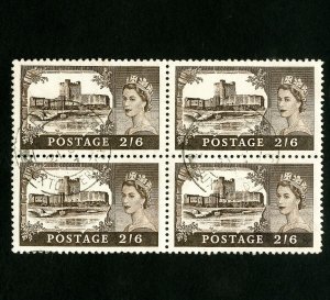 Great Britain Stamps # 309 Superb Used block 4