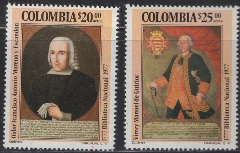 COLUMBIA #C651-2 MNH BICENTENARY OF NATIONAL LIBRARY