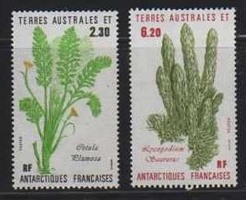 FSAT TAAF MNH sc# 121-2 Plants 2014CV $3.40