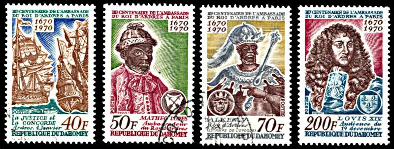 Dahomey 271-274, CTO, 300th Anniversary Mission of King of Ardres to France