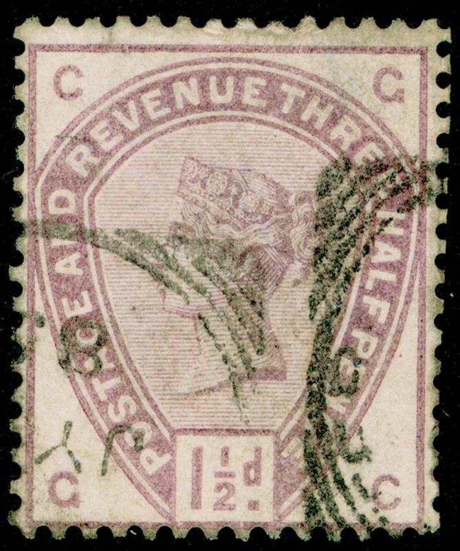 SG188, 1½d lilac, USED. Cat £42. GC