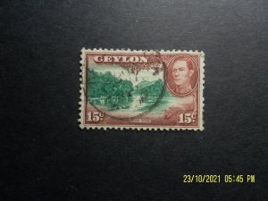 Ceylon:1938 -1949 King George VI -  15 C