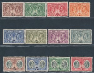 1932 Cayman Islands, Stanley Gibbons n. 84/95, MH*