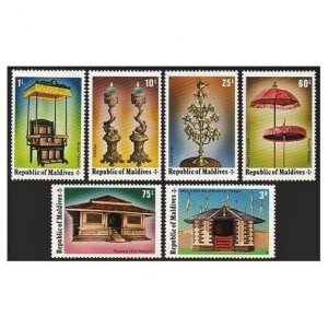 Maldives 542-547,MNH.Michel 561-566. Historic relict and monuments,1975.