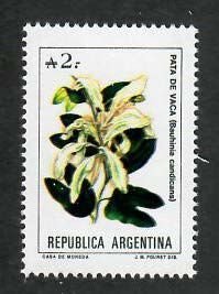 Argentina; Scott 1525; 1985;  Unused; NH; Flowers