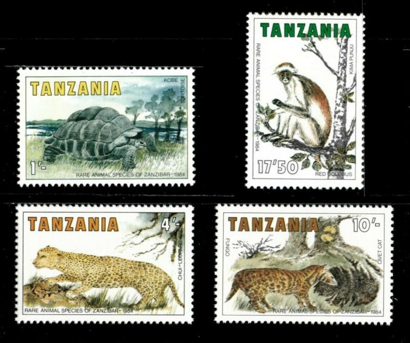Tanzania 1984 - Rare Animal Species of Zanzibar - Set of 4v - Scott 258-61 - MNH | Africa - Tanzania, General Issue Stamp / HipStamp Tanzania 1984 - Rare Animal Species of Zanzibar - Set of 4v - Scott 258-61 - MNH | Africa - Tanzania, General Issue Stamp / HipStamp
