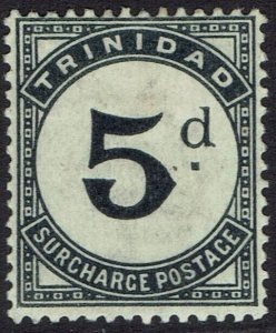 TRINIDAD 1885 POSTAGE DUE 5D WMK CROWN CA