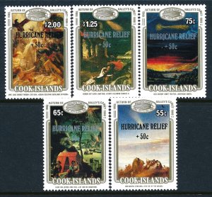 Cook Islands 1987 Overprint HURRICANE RELIEF (11v, 3 Sets Cpt) MNH CV$30+
