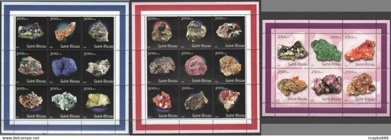 2001 Guinea-Bissau Minerals Crystals Geology Nature 3Kb ** Ns0455