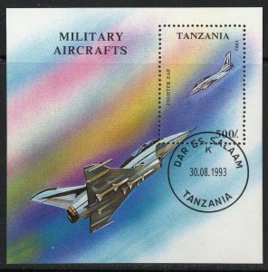 Thematic stamps TANZANIA 1993 AIRCRAFT MS1680 used