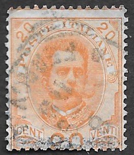 Italy Scott #69 20c King Humbert I (1895) Used